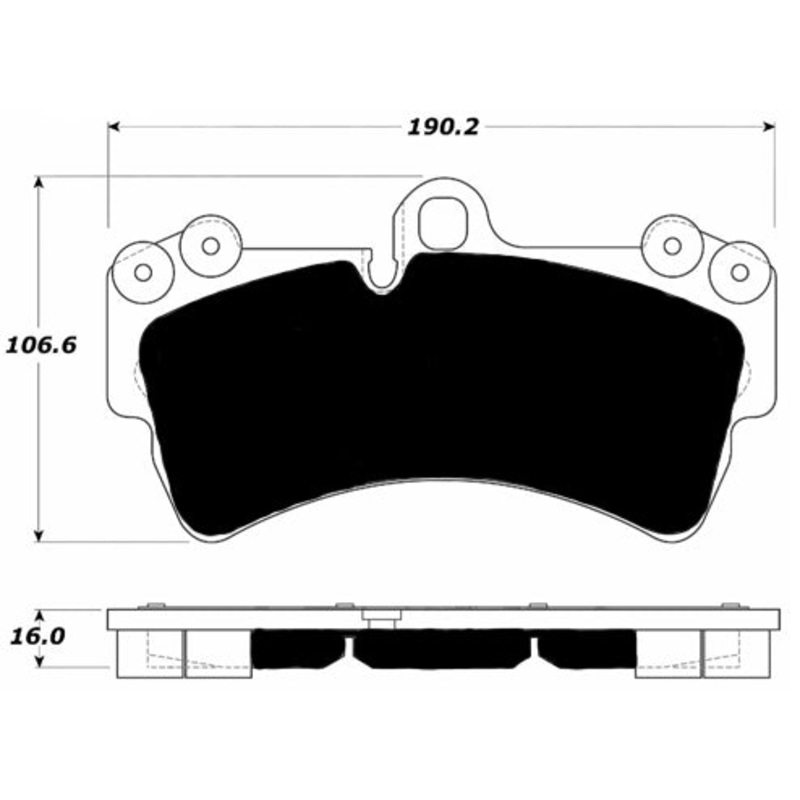 Porterfield Brake Pads for 2006 PORSCHE CAYENNE w/350mm Front Rotor