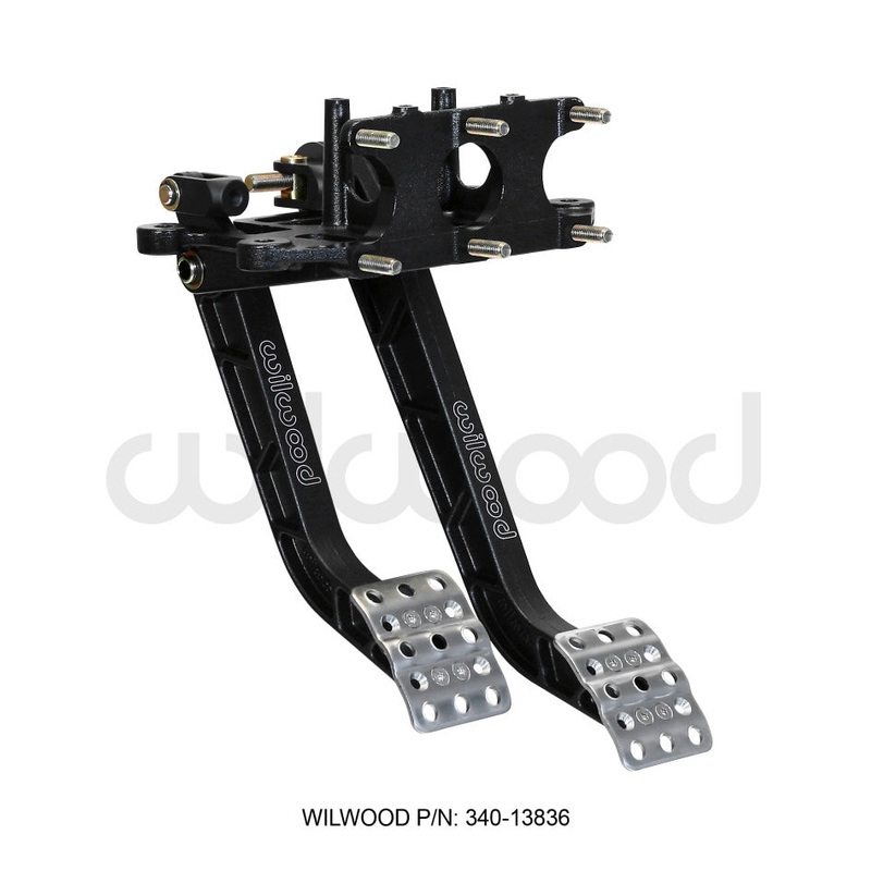 Wilwood Adjustable Dual Pedal – Brake / Clutch – Rev. Swing Mount -6.25:1 Brake 5.1:1 Clutch