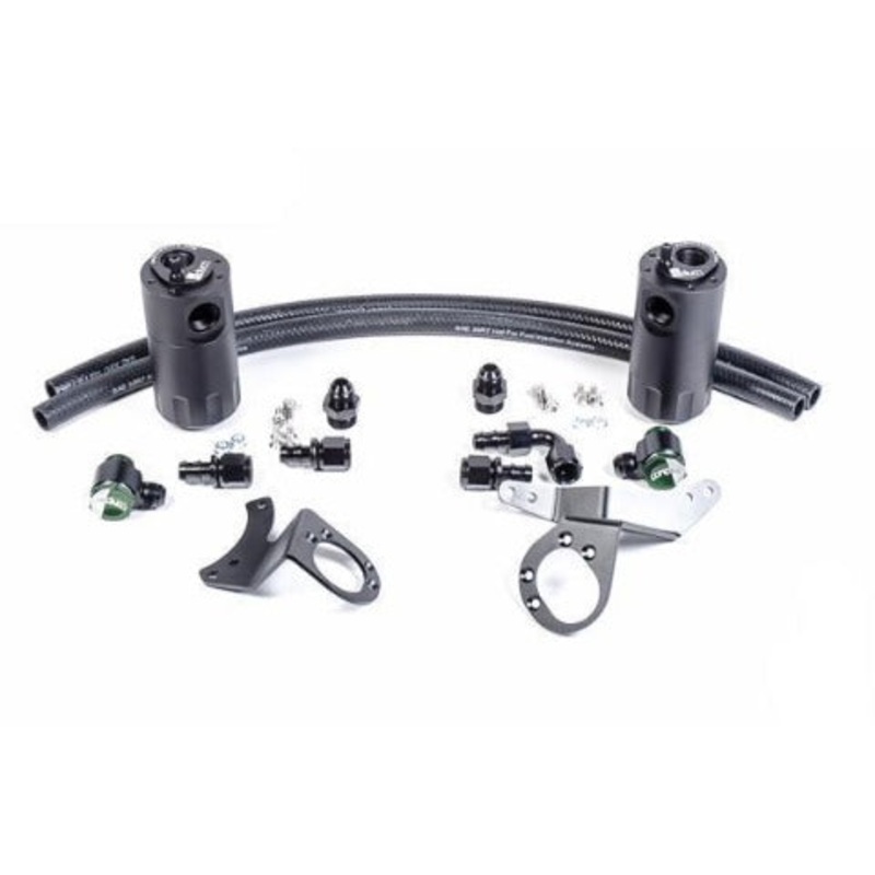 Radium Dual Oil Catch Can Kit | 2011-2014 Ford Mustang GT (20-0324-FL)