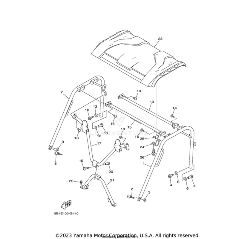 Sun Roof Cover by Yamaha
