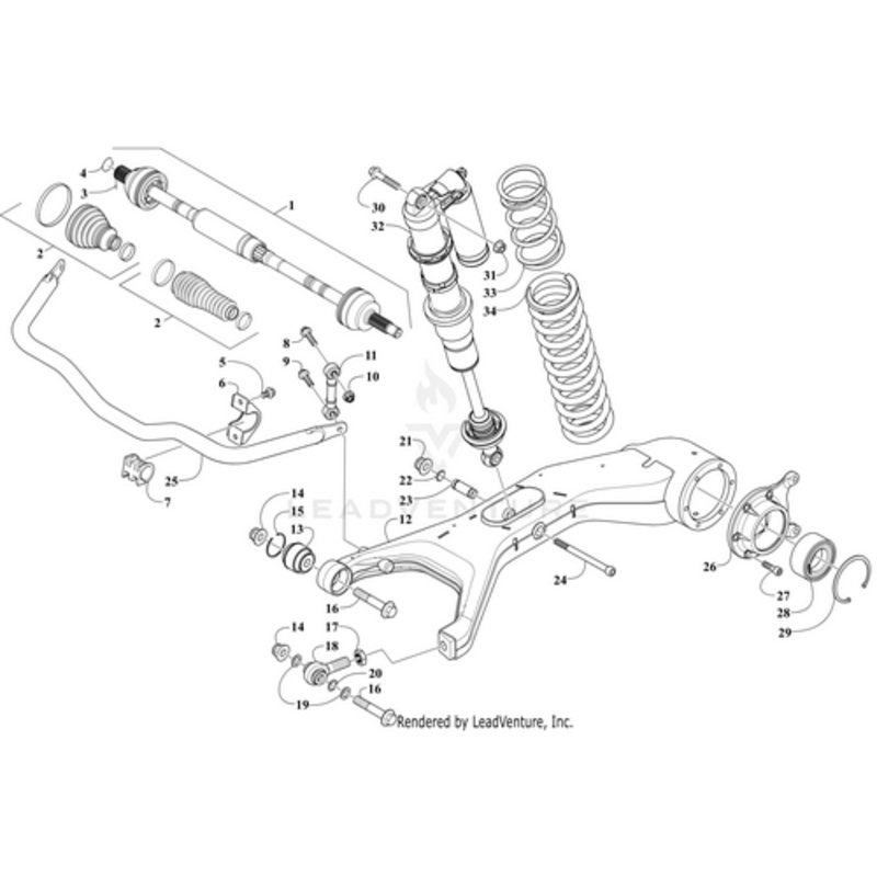 Trailing Arm – Bronze (Inc. 13 15 17-18 And 26-29) by Arctic Cat