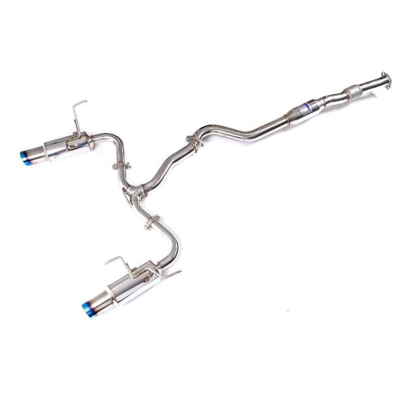 Invidia [22-25 WRX] N1 Twin Outlet Single Layer Tip Cat-Back Exhaust | HS22WRXGTT