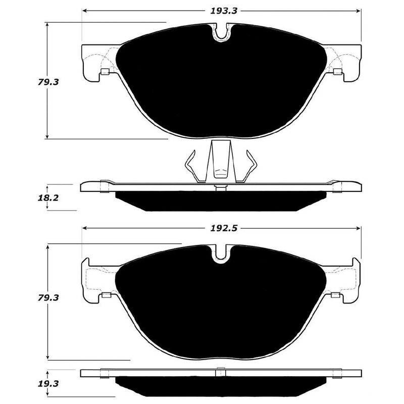 Porterfield Brake Pads for 2011 BMW 550i