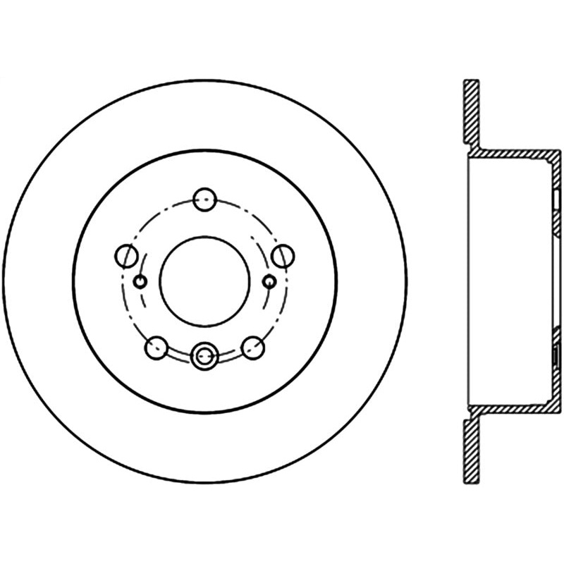 Stoptech 13-18 Toyota Avalon Rear CRYO-STOP Rotor