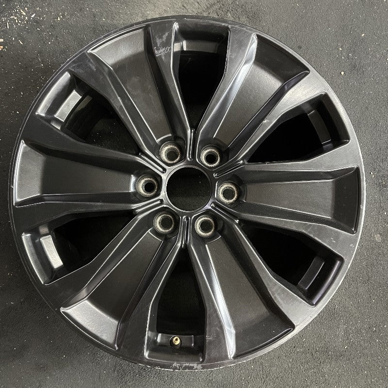 20″ FORD F150 PICKUP 18-20 20×8.5 6 spoke Y spoke design solid indented spokes black Original OEM Wheel Rim