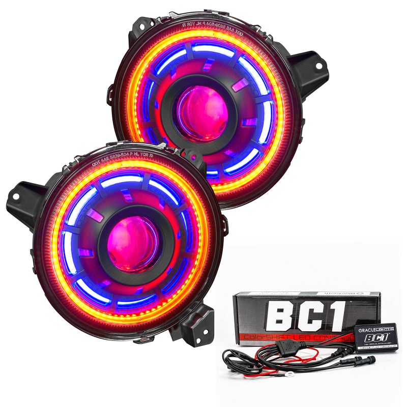 Oracle Oculus Bi-LED Projector Headlights for Jeep JL/Gladiator JT – w/ BC1 Controller