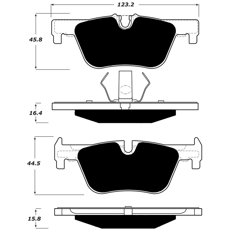 Porterfield Brake Pads for 2013 BMW 328i xDrive (E90/E91/E92)