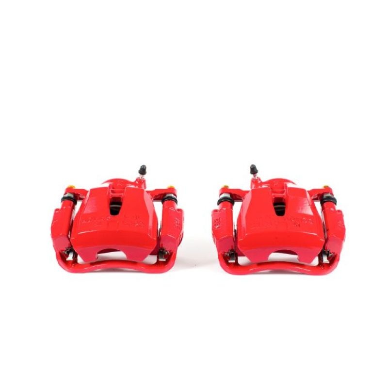 Power Stop 09-10 Pontiac Vibe Front Red Calipers w/Brackets – Pair
