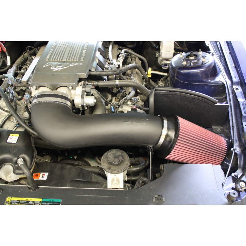 JLT 2010 Ford Mustang GT Black Textured Series 3 Cold Air Intake Kit w/Red Filter – Tune Req
