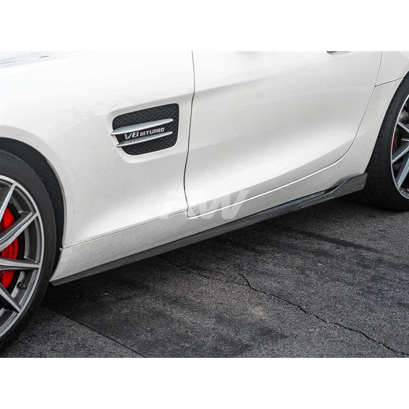RW Carbon CF Side Skirt Extensions – Mercedes / C190 / GT / GTS
