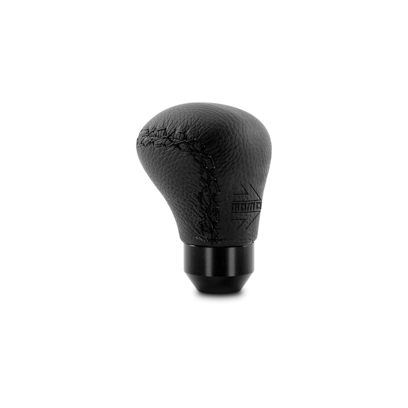 Momo Anatomico Shift Knob – Black Leather, Black Stitching