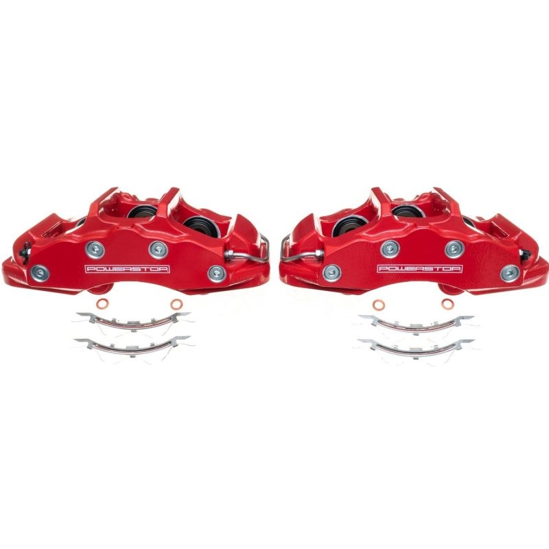 Power Stop 06-13 Chevrolet Corvette Front Red Calipers – Pair