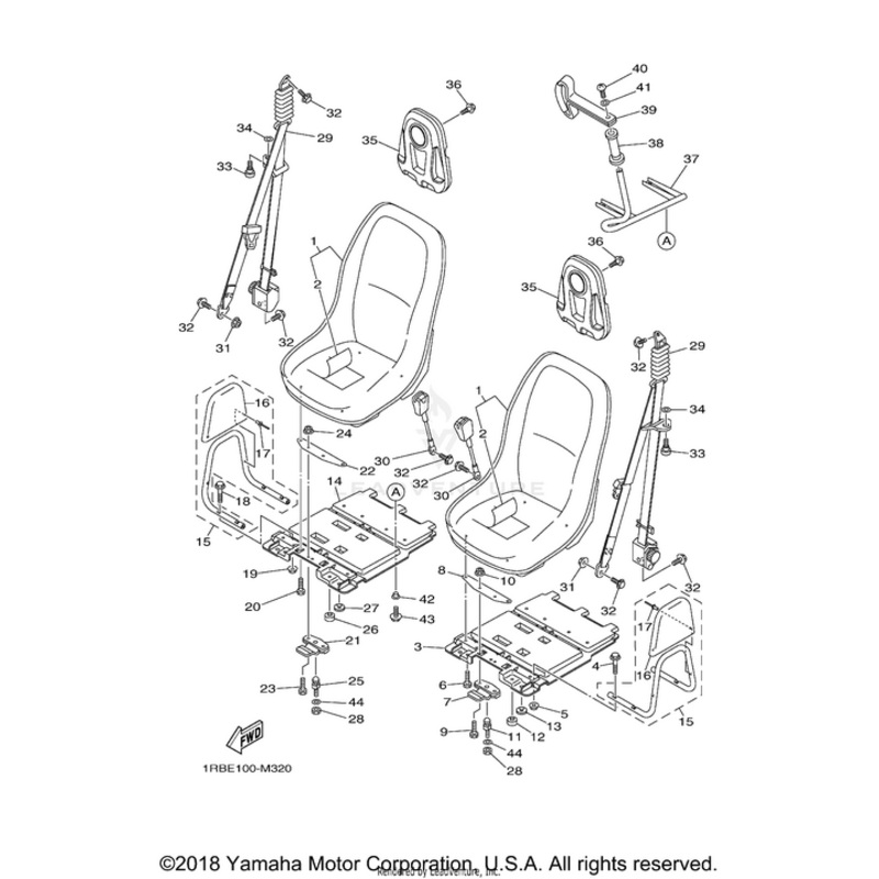 Single Seat Assembly by Yamaha