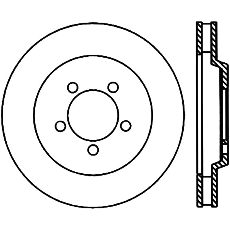 Stoptech 65-66 Ford Thunderbird / 1966 Mercury Marauder Performance Cryo Brake Rotor
