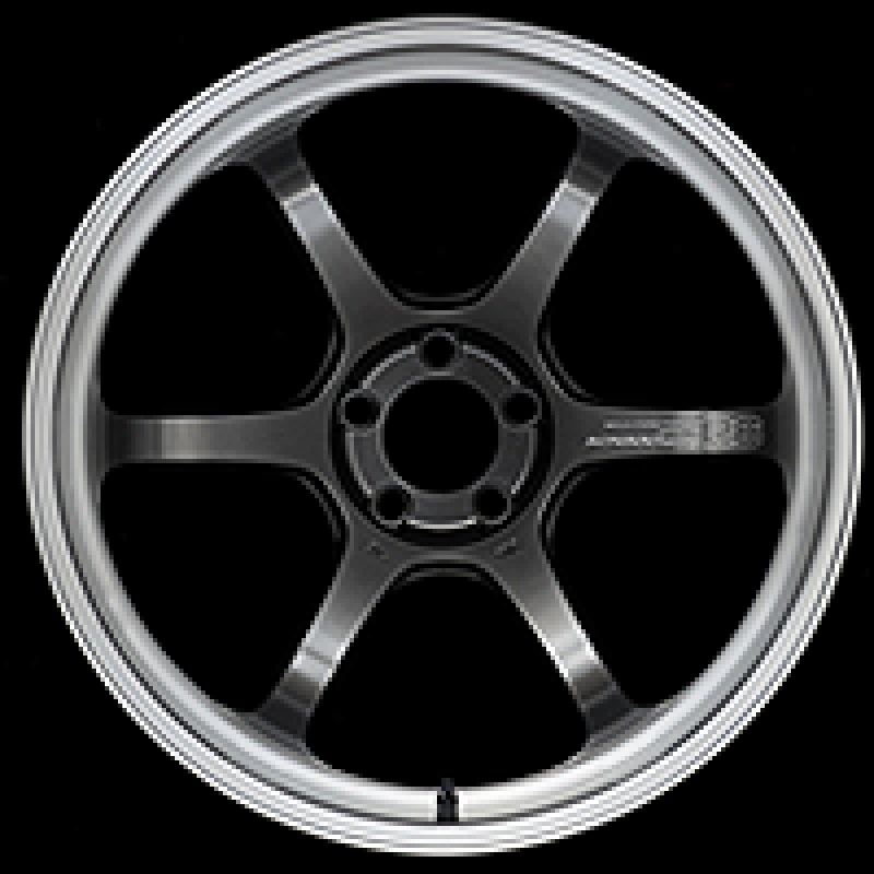 Advan R6 18×8.5 +50 5-114.3 Machining & Racing Hyper Black Wheel