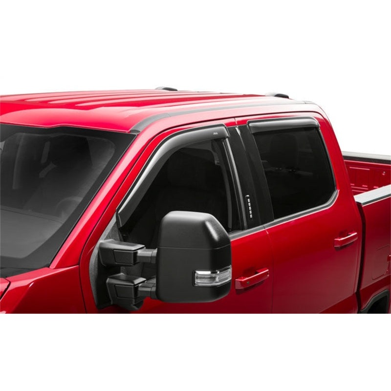AVS 15-18 Ford F-150 Supercrew Ventvisor Outside Mount Window Deflectors 4pc – Smoke