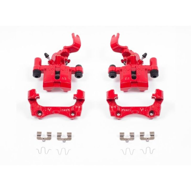 Power Stop 94-97 Mazda Miata Rear Red Calipers w/Brackets – Pair