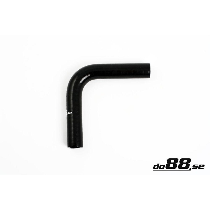 Silicone Hose Black 90 degree 0,875” (22mm)