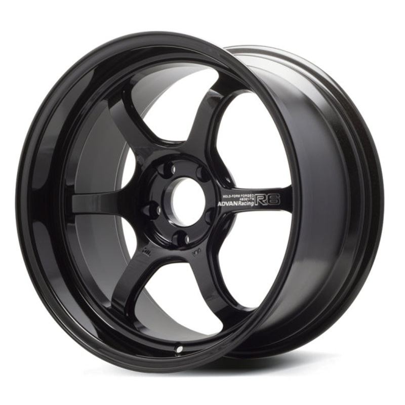 Advan Racing R6 Wheel – 18×9.5 +5 | 5×114.3 | Racing Titanium Black