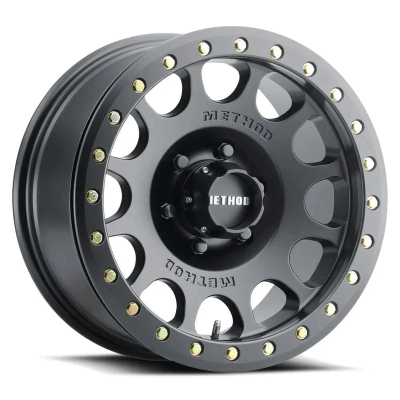 Method Race Wheels MR105 Beadlock 17″ 6×139.7 Matte Black w/ Zinc Hardware Kit