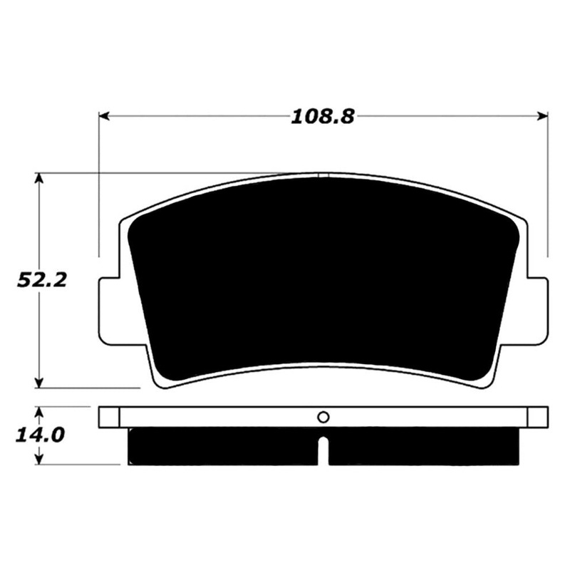 Porterfield Brake Pads for 1976 MAZDA RX 4