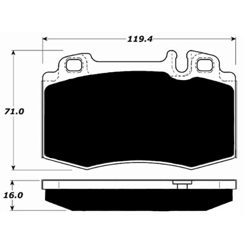 Porterfield Brake Pads for 2010 MERCEDES-BENZ CLS550