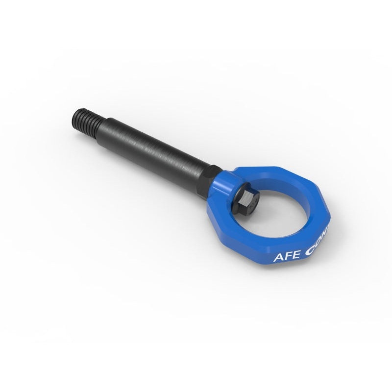 aFe Control Rear Tow Hook Blue BMW F-Chassis 2/3/4/M