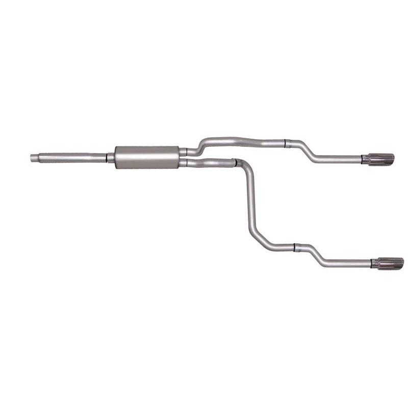 Gibson 87-92 Ford F-150 Custom 4.9L 2.5in Cat-Back Dual Split Exhaust – Stainless
