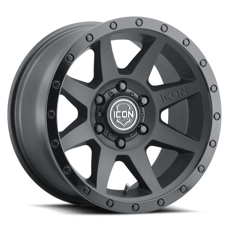 ICON Rebound 18×9 6×135 6mm Offset 5.25in BS 87.1mm Bore Double Black Wheel