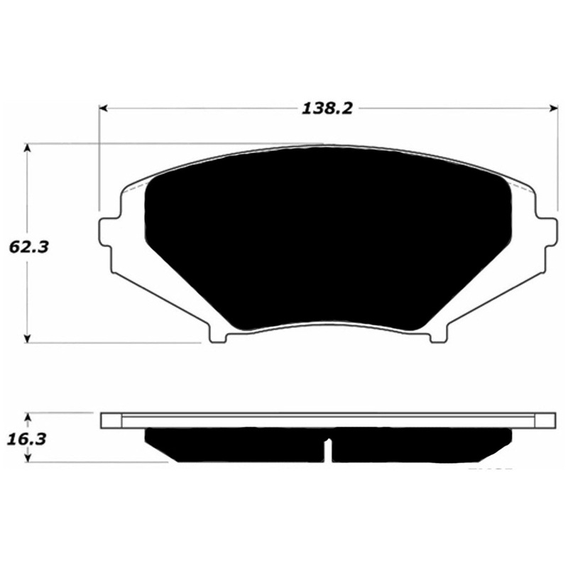 Porterfield Brake Pads for 2009 MAZDA RX 8