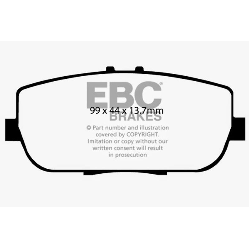 EBC 06-15 Mazda Miata MX5 2.0 Ultimax2 Rear Brake Pads