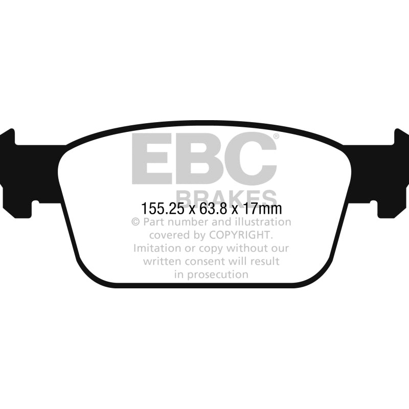 EBC 2017+ Audi A4 2.0L Turbo (B9) Yellowstuff Front Brake Pads