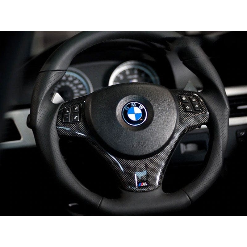 RW Carbon Carbon Fiber Steering Wheel Trim – BMW / E9X / M3 / E82 / 1M