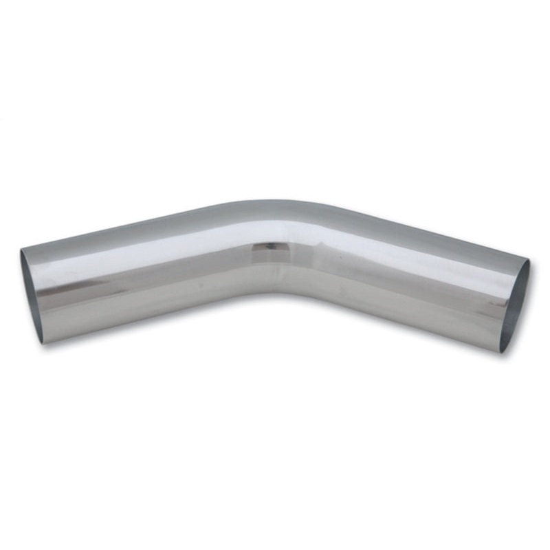 Vibrant 4in O.D. Universal Aluminum Tubing (45 degree bend) – Polished