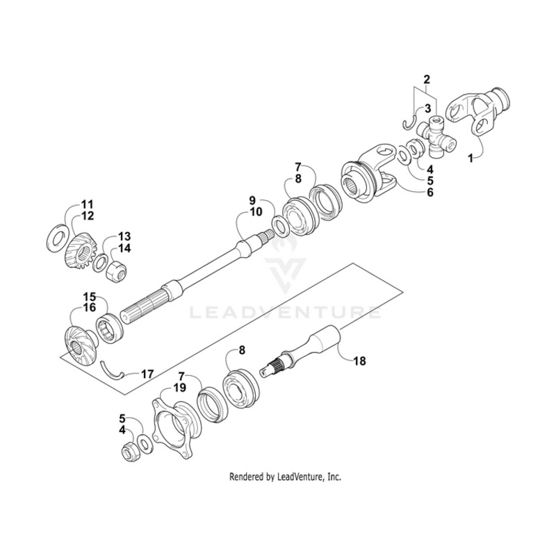 Yoke,Propeller Shaft-Assy By Arctic Cat