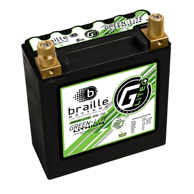 Braille GreenLite (Automotive Spec) Lithium battery – 4lbs