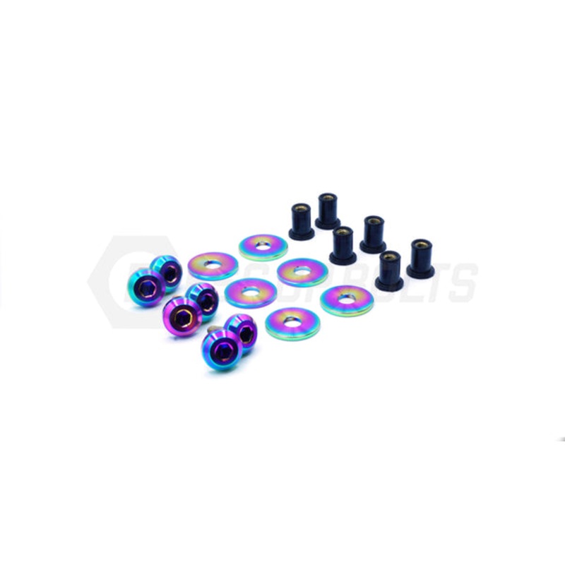 Dress Up Bolts 16-21 Civic Si Titanium Hardware Headlight Kit | Blue | HON-055-Ti-BLU