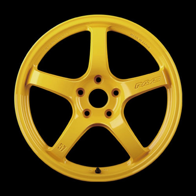Gram Lights 57CR 2324 Wheel – 18×9.5 +38 | 5×114.3 | Mach Yellow