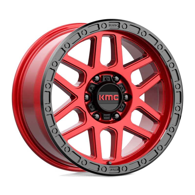 KMC Wheels KM544 Mesa 18″ 6×139.7 Candy Red With Black Lip