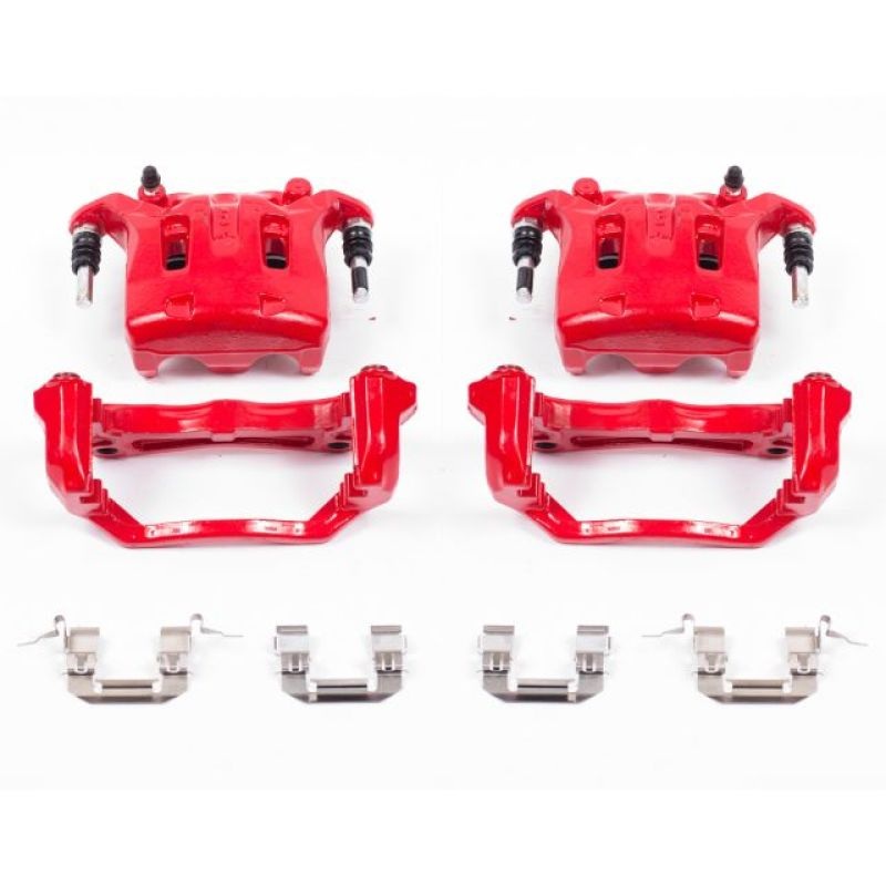 Power Stop 08-12 Infiniti EX35 Front Red Calipers w/Brackets – Pair