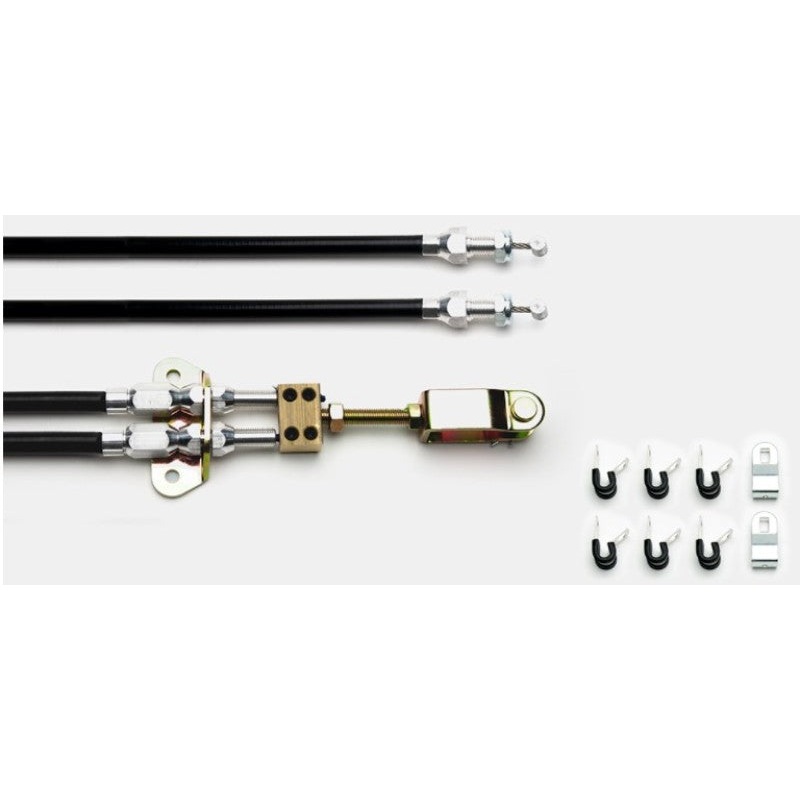 Wilwood Universal Parking Brake Cable Kit Disc/Drum Combination Parking Brake & MC4 w/ Clevis