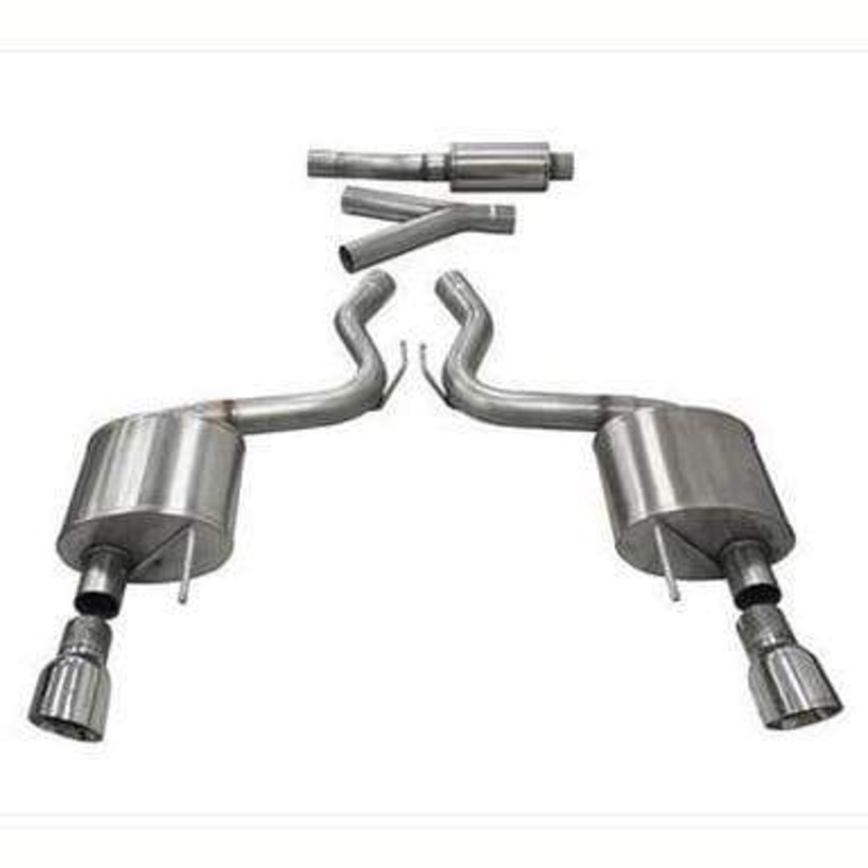 Corsa 2.75″ Dual Exit Cat-Back Exhaust | 2015-2017 Ford Mustang Ecoboost (14343)
