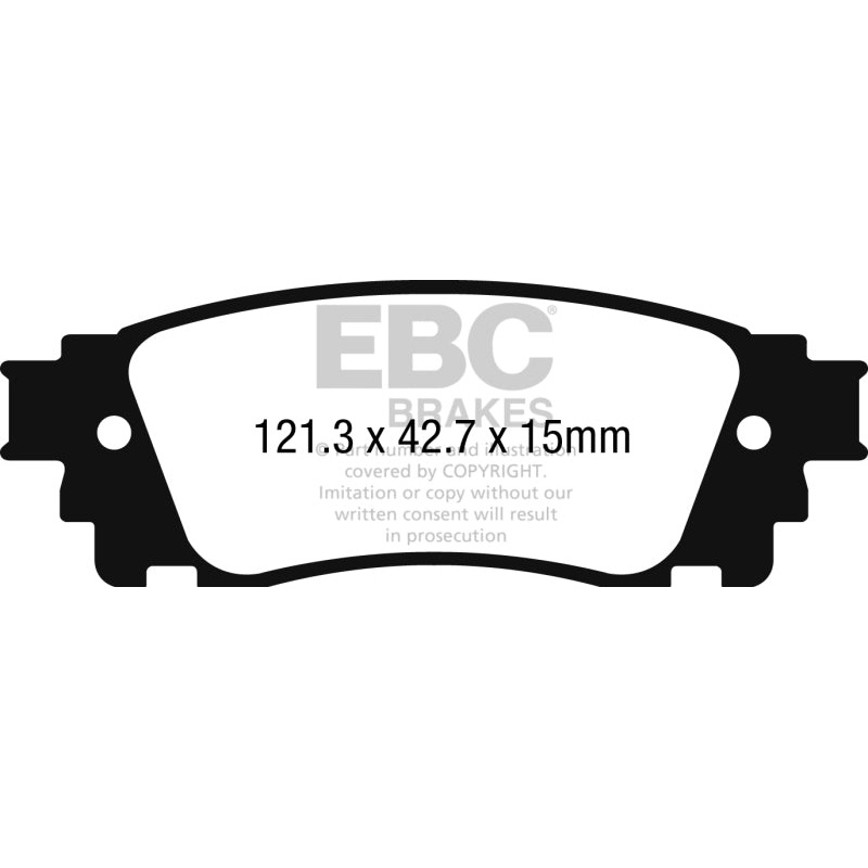 EBC 2017+ Toyota C-HR 2.0L Redstuff Rear Brake Pads
