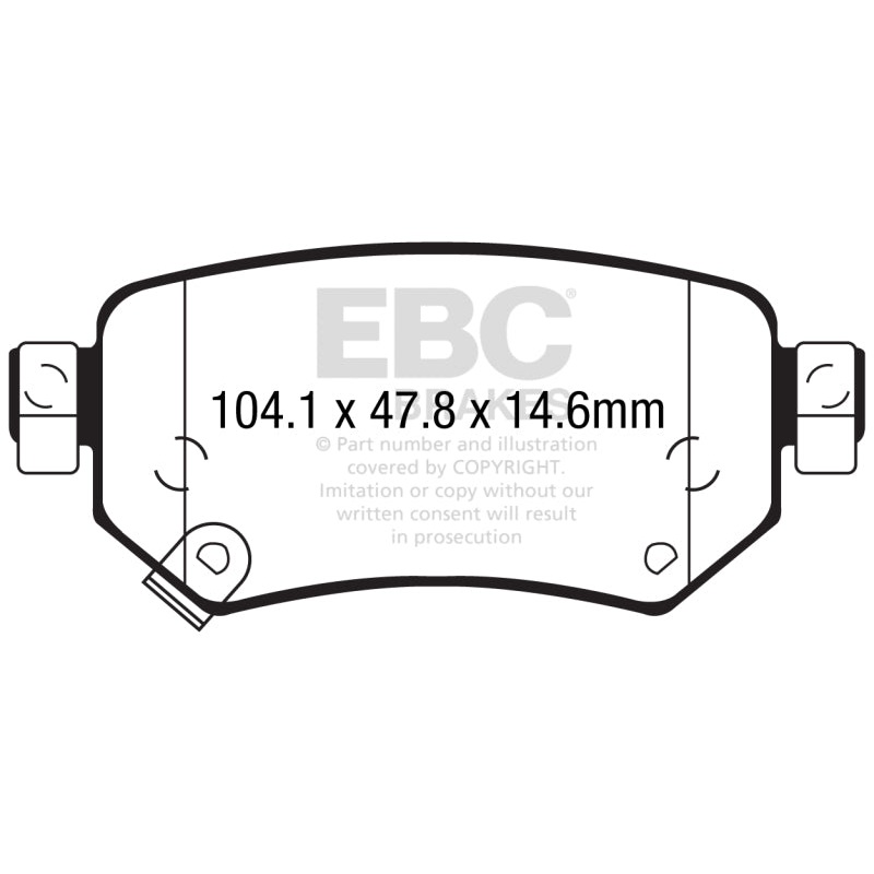 EBC 2016+ Mazda 6 2.5L Ultimax2 Rear Brake Pads