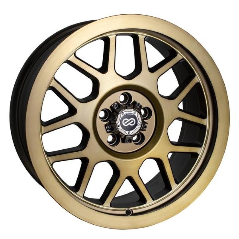 Enkei Matrix 17×9 5×127 10mm Offset 108mm Bore Brushed Gold Wheel