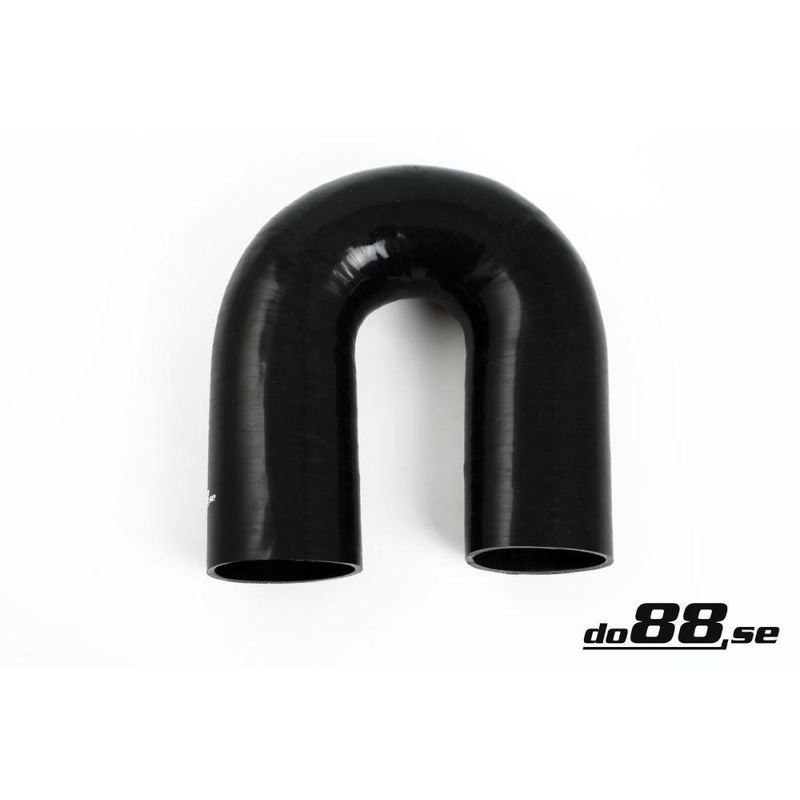 Silicone Hose Black 180 degree 3” (76mm)