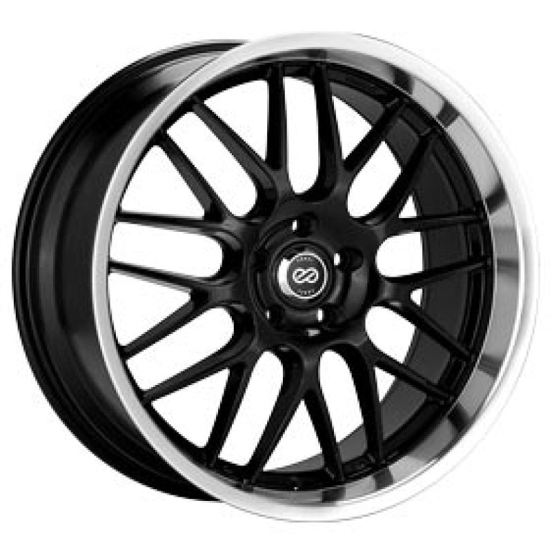 20×8.5 Enkei Lusso Black w/ Machine Lip  / 5×114.3 / 40mm / 72.6 CB
