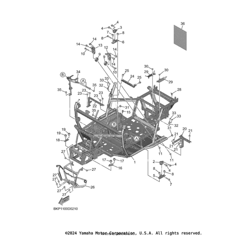 Complete Engine Bracket by Yamaha