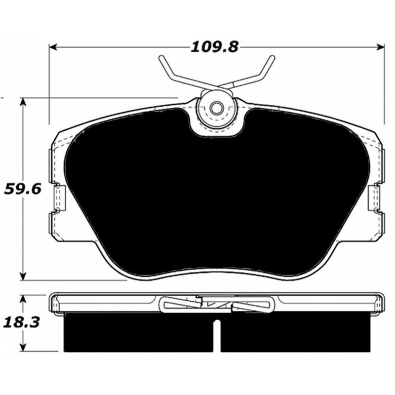 Porterfield Brake Pads for 1987 MERCEDES-BENZ 260E