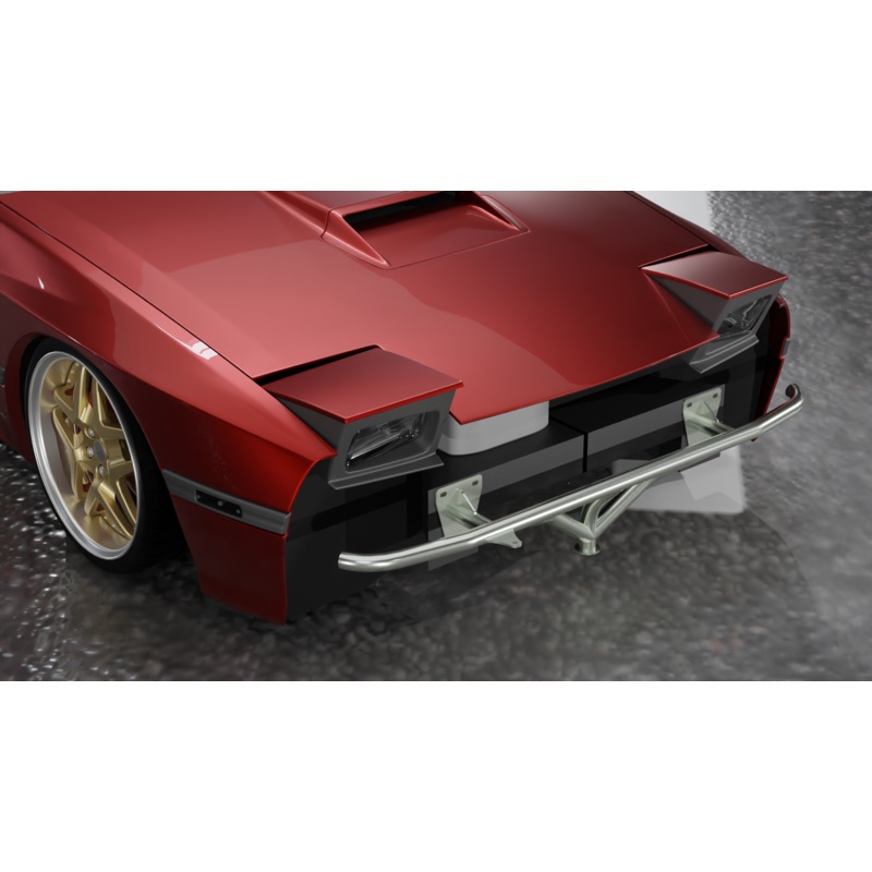 True Focus Fabrication – Mazda RX-7 FC – Front Standard Bash Bar